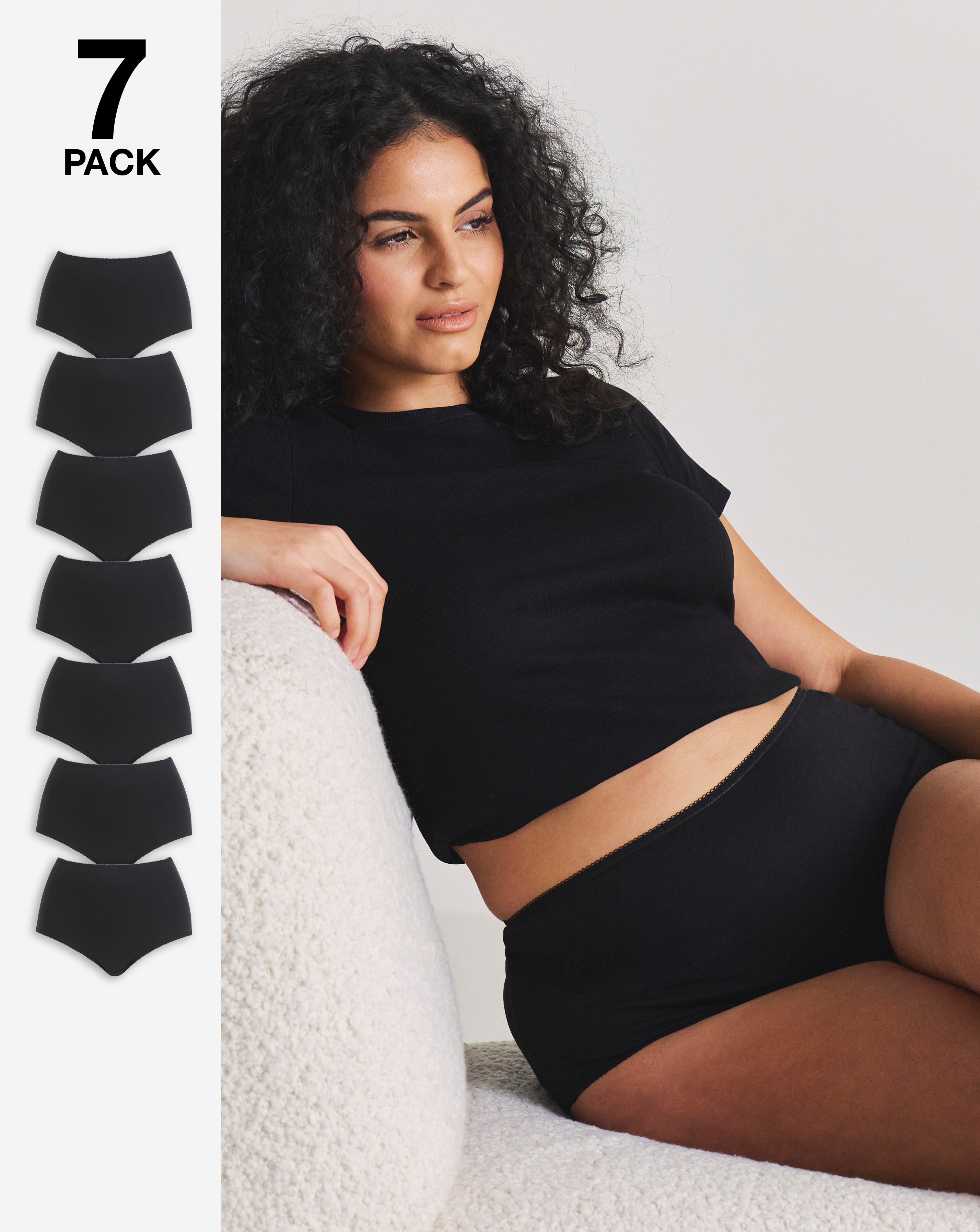 Pretty Secrets 7 Pack Full Fit Knickers