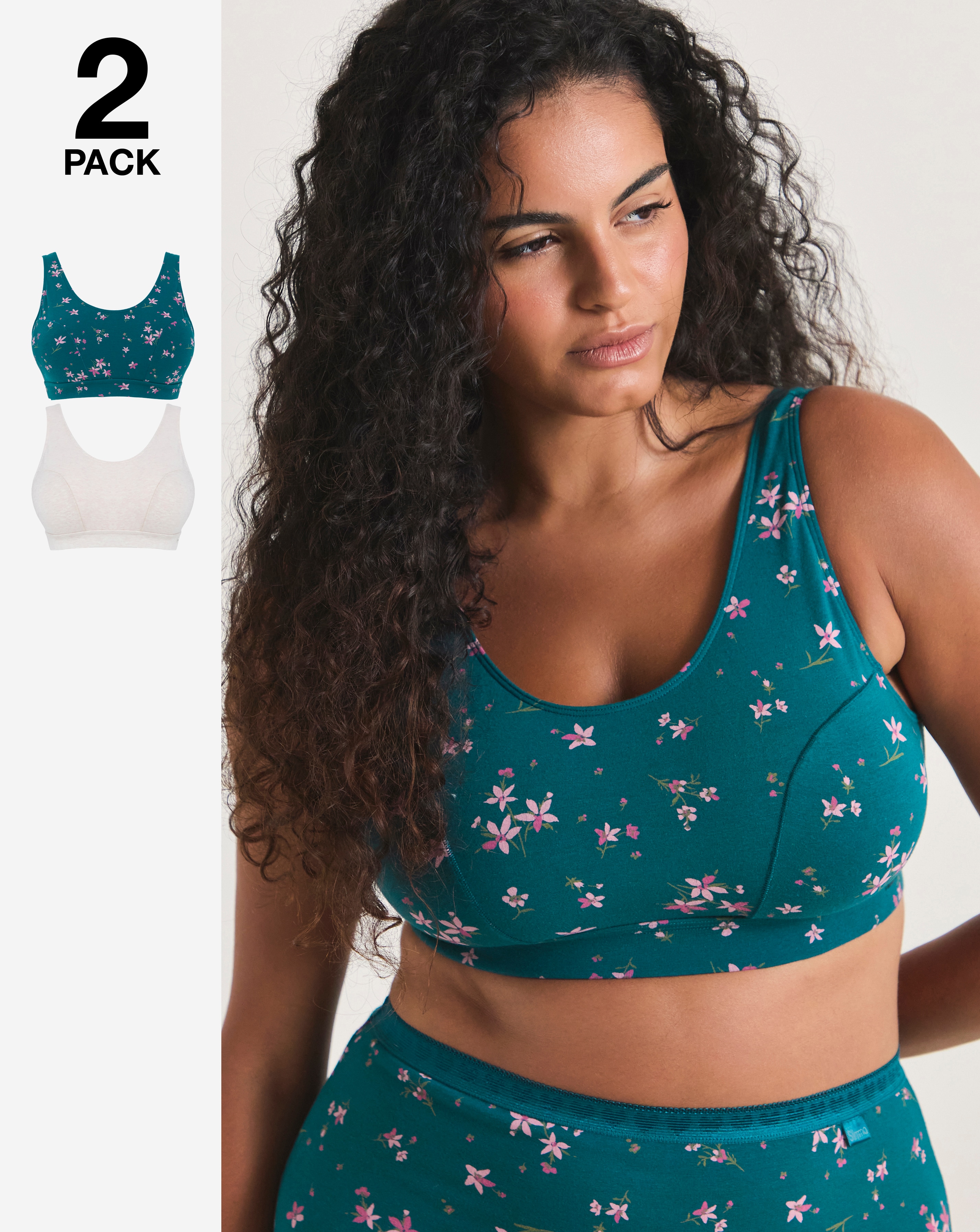 2 Pack Slimma Comfort Tops