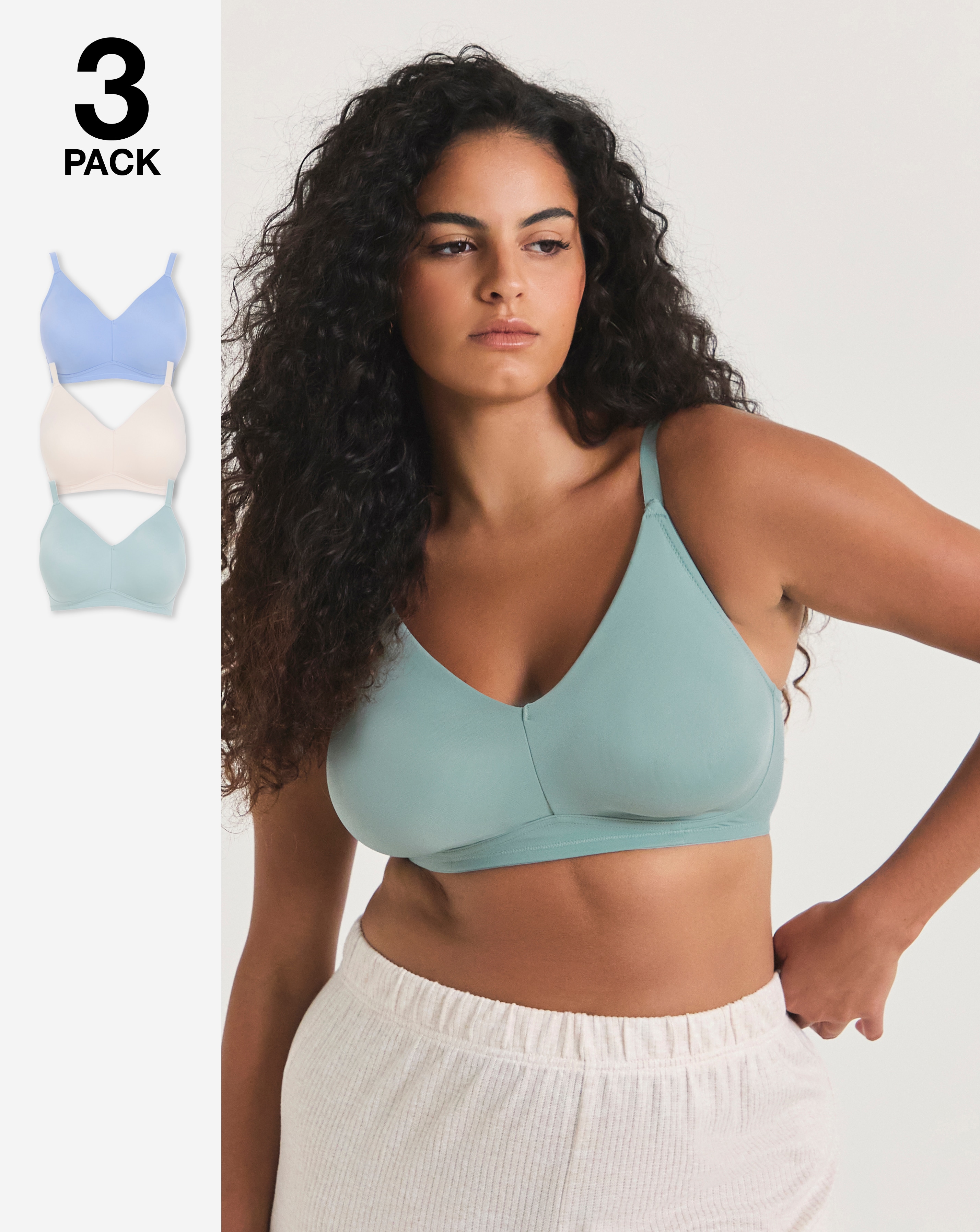 3 Pack Claire Micro NW Full Cup Bras