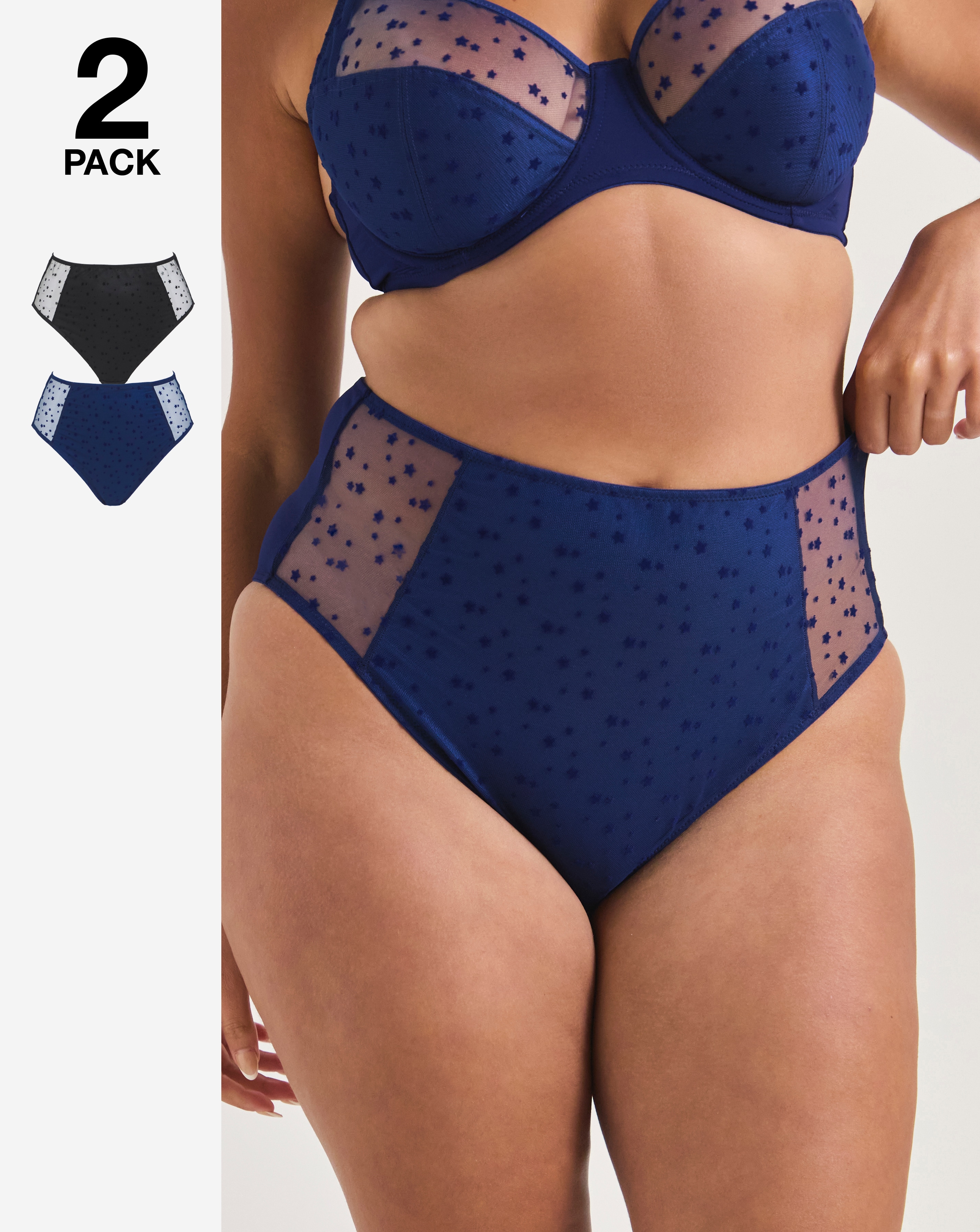 2 Pack Hannah Full Fit Knickers