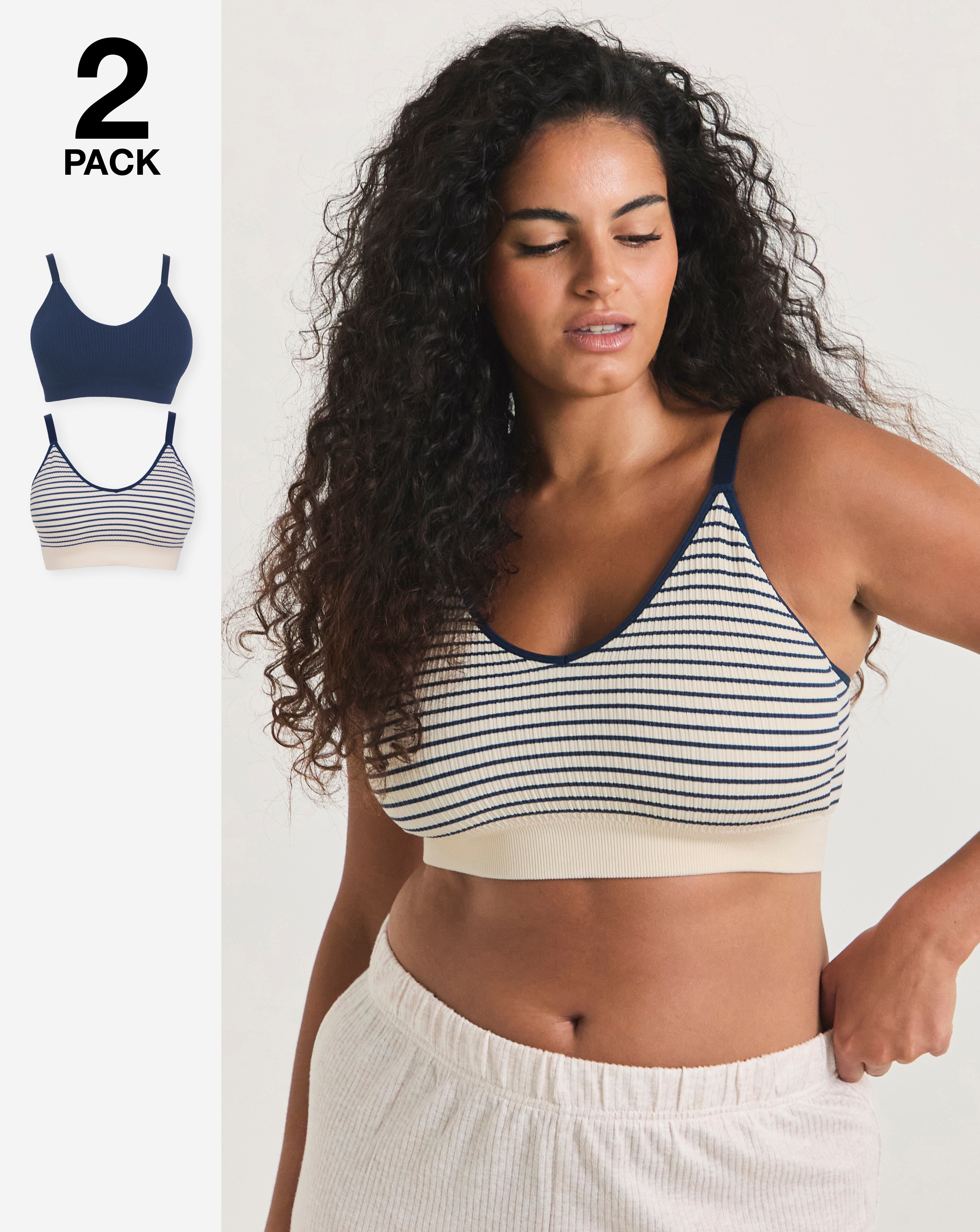 2 Pack Knitted Comfort Tops