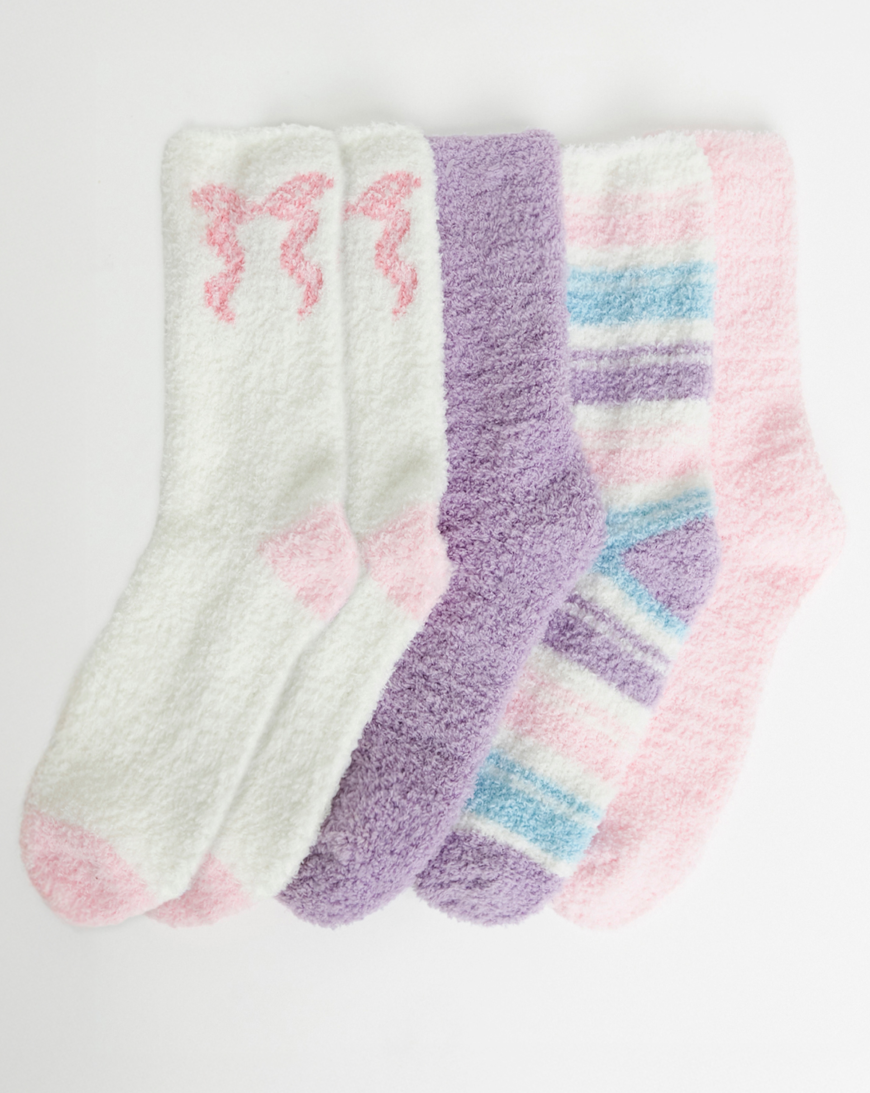 5 Pack Fluffy Socks