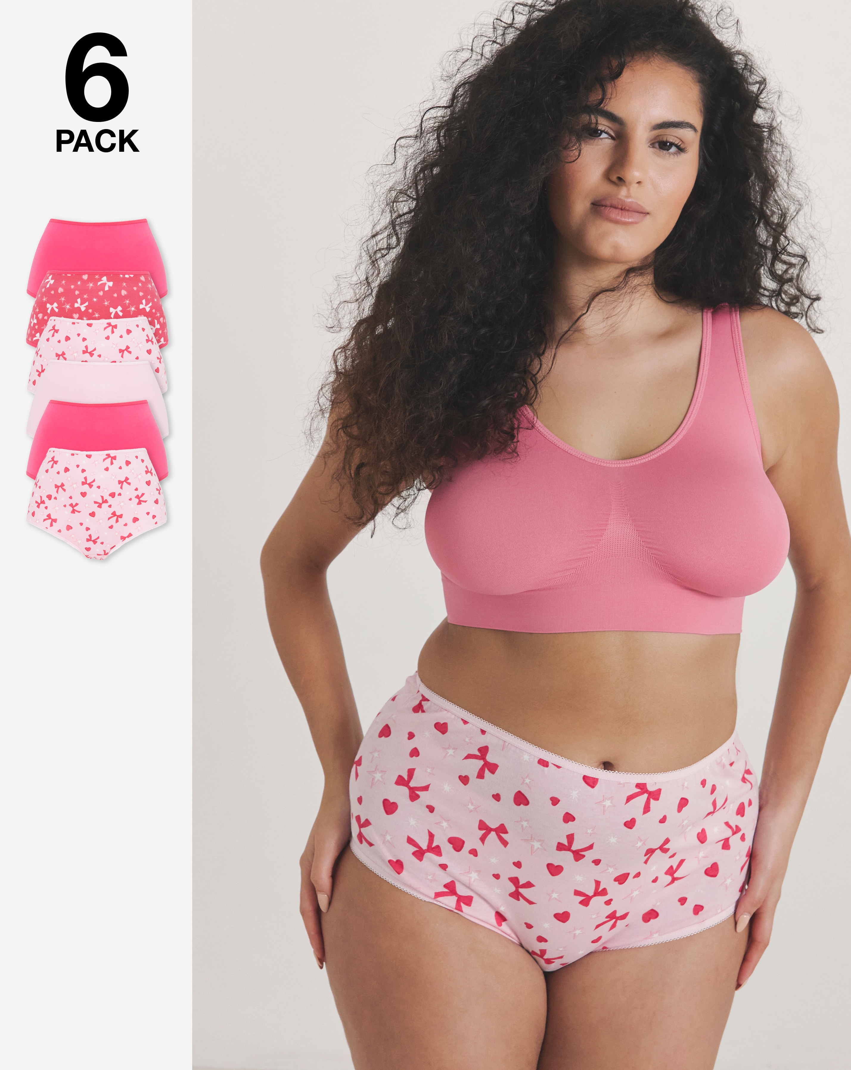 New In - 6 Pack Full Brief Knickers