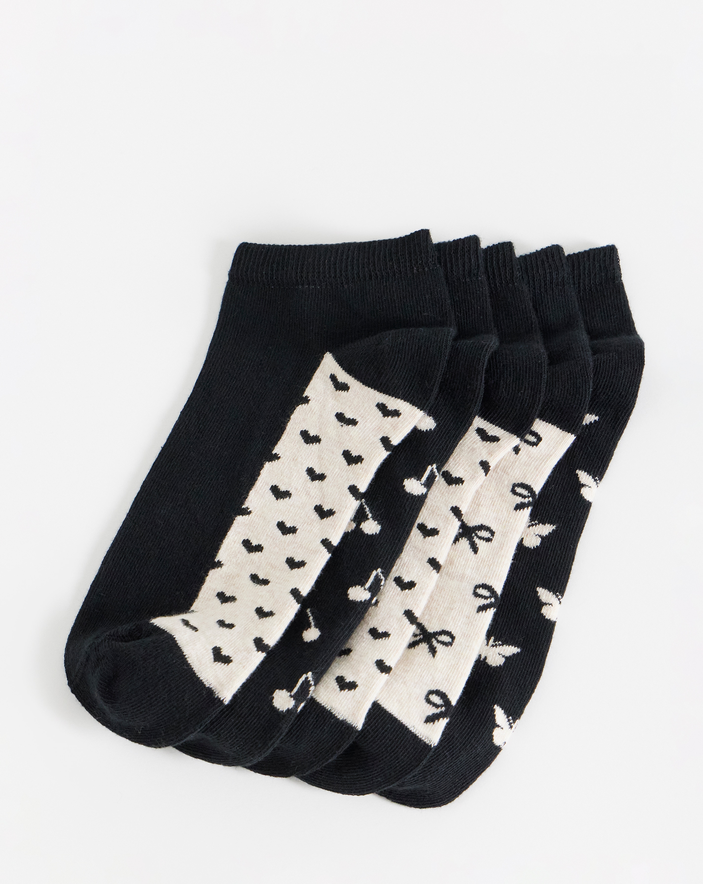 New In - 5 Pack Trainer Socks - Wide FIT