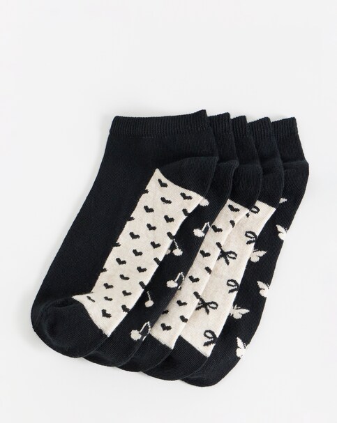 5 Pack Trainer Socks - Wide FIT