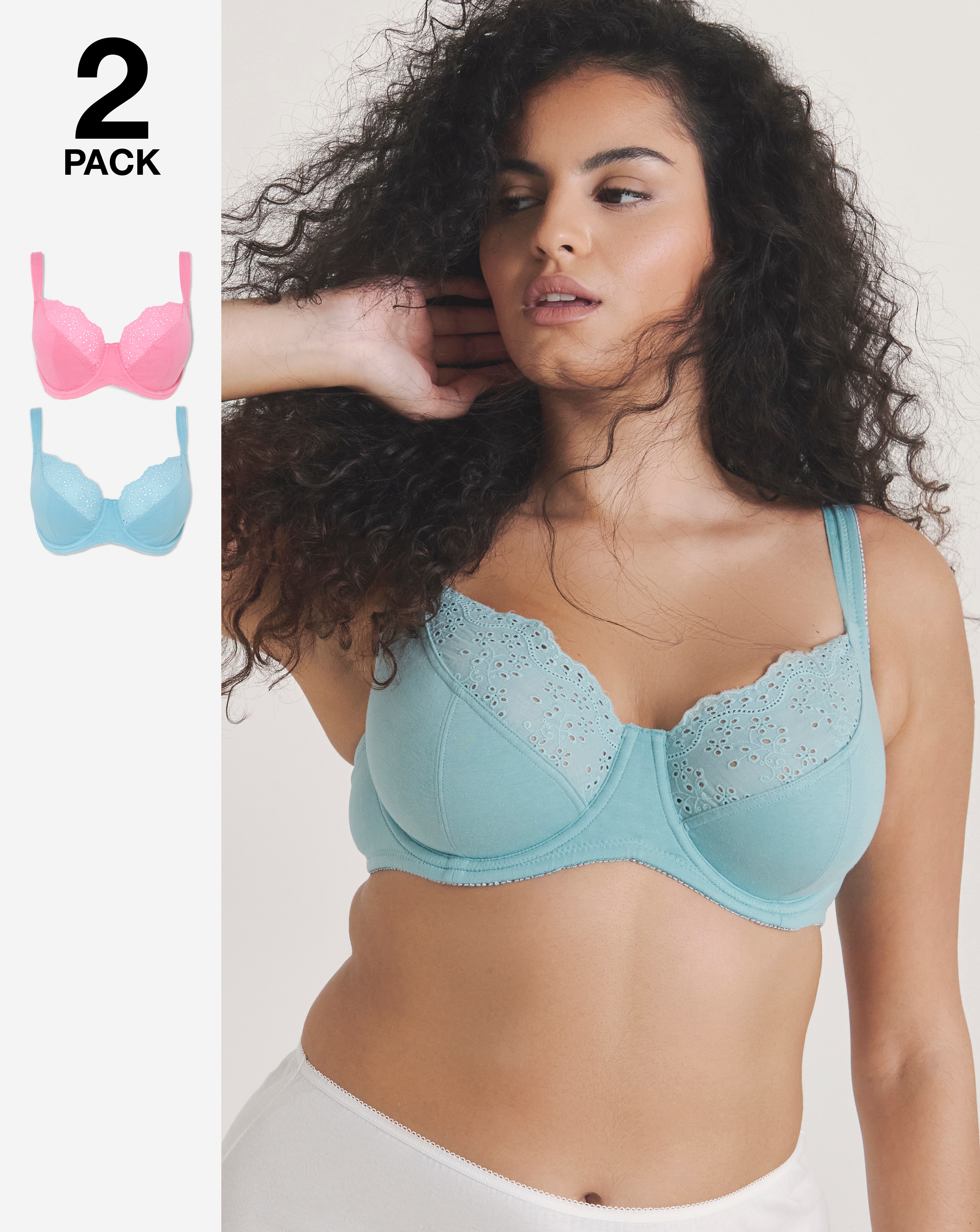 New In - 2 Pack New Jane Wired Full Cup Bras