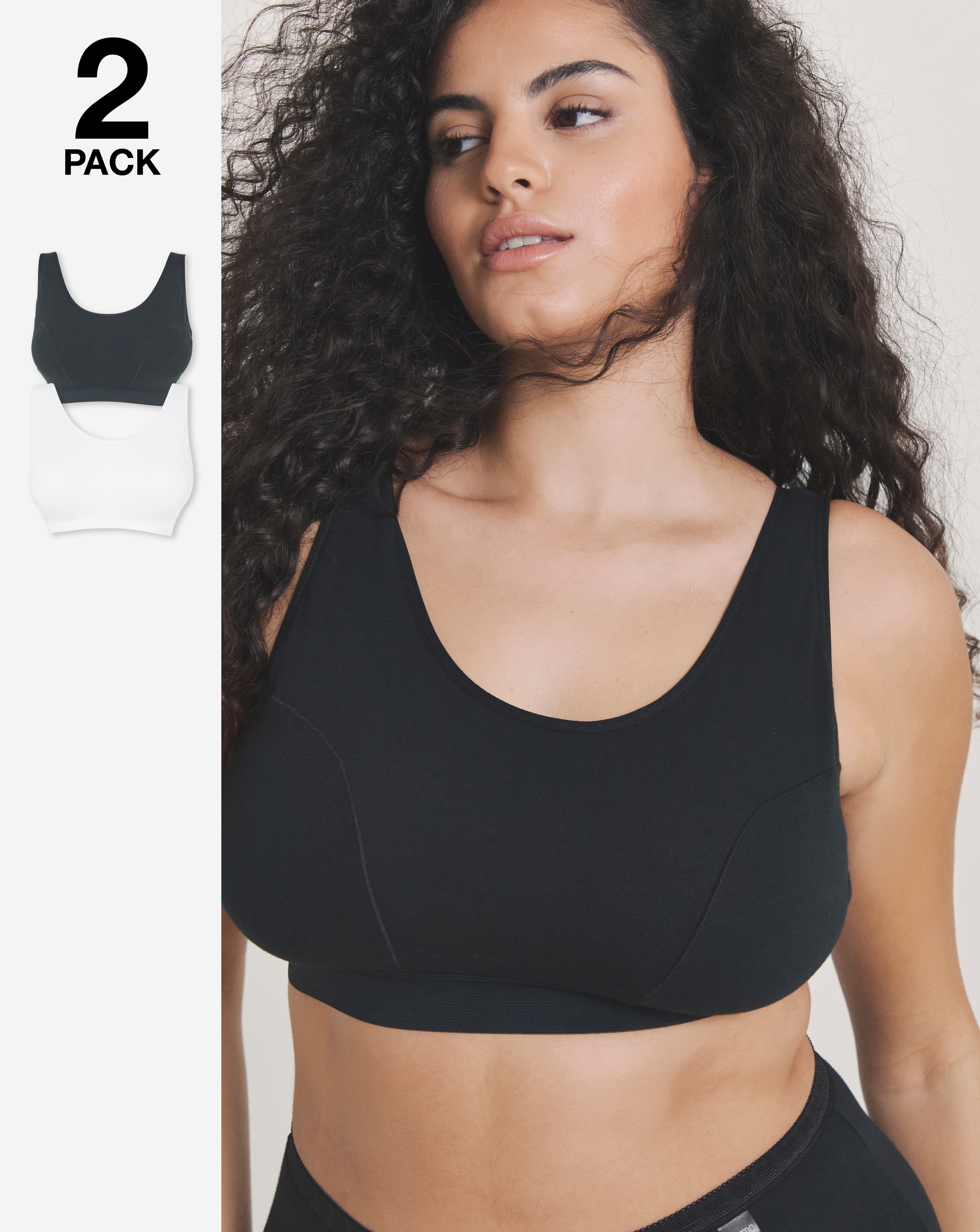 New In - 2 Pack Slimma Comfort Tops