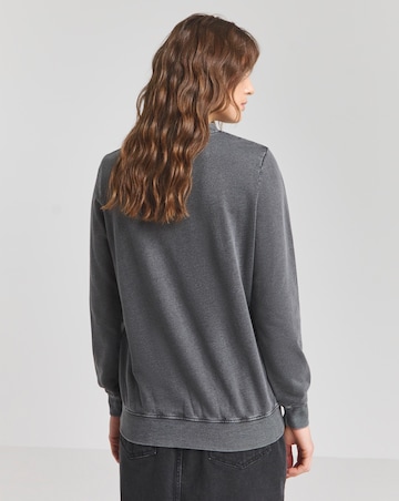 Grey Wandering Soul Slogan Sweatshirt
