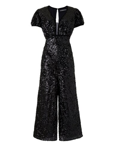 Little Mistress Sequin Palazzo Jumpsuit