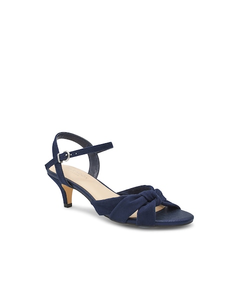 Paradox London Monique Heeled Sandals - Navy