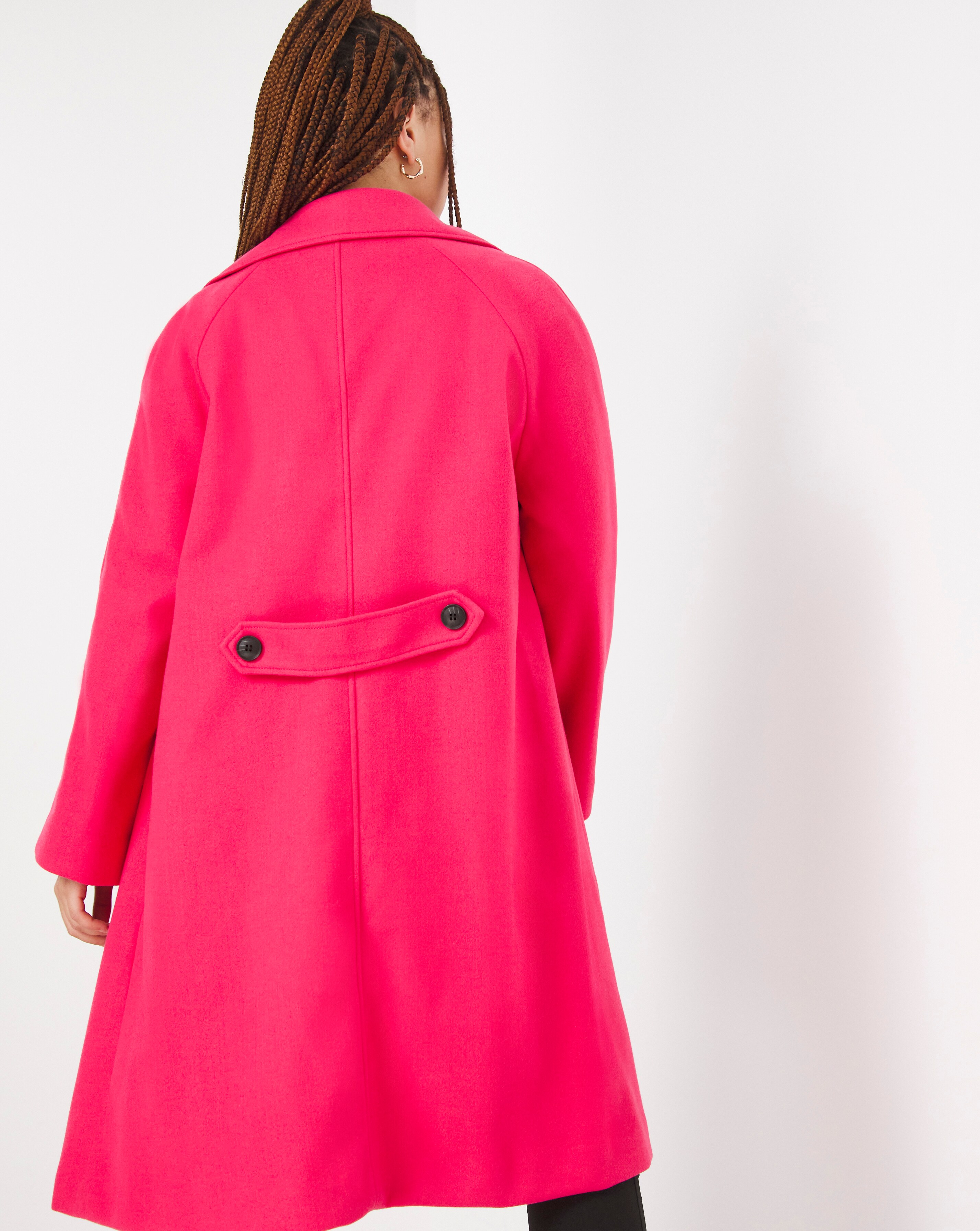 womens pink swing coat