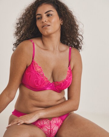 Ann Summers Floral Fling Padded Plunge Mid Pink