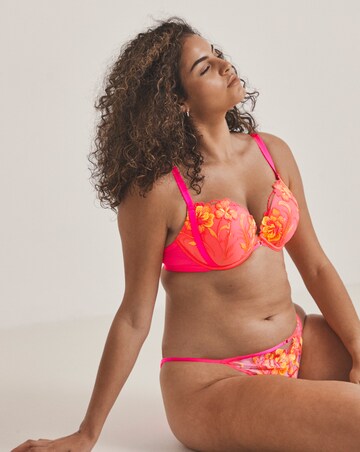 Ann Summers Tropical Oasis Padded Plunge Bright Pink