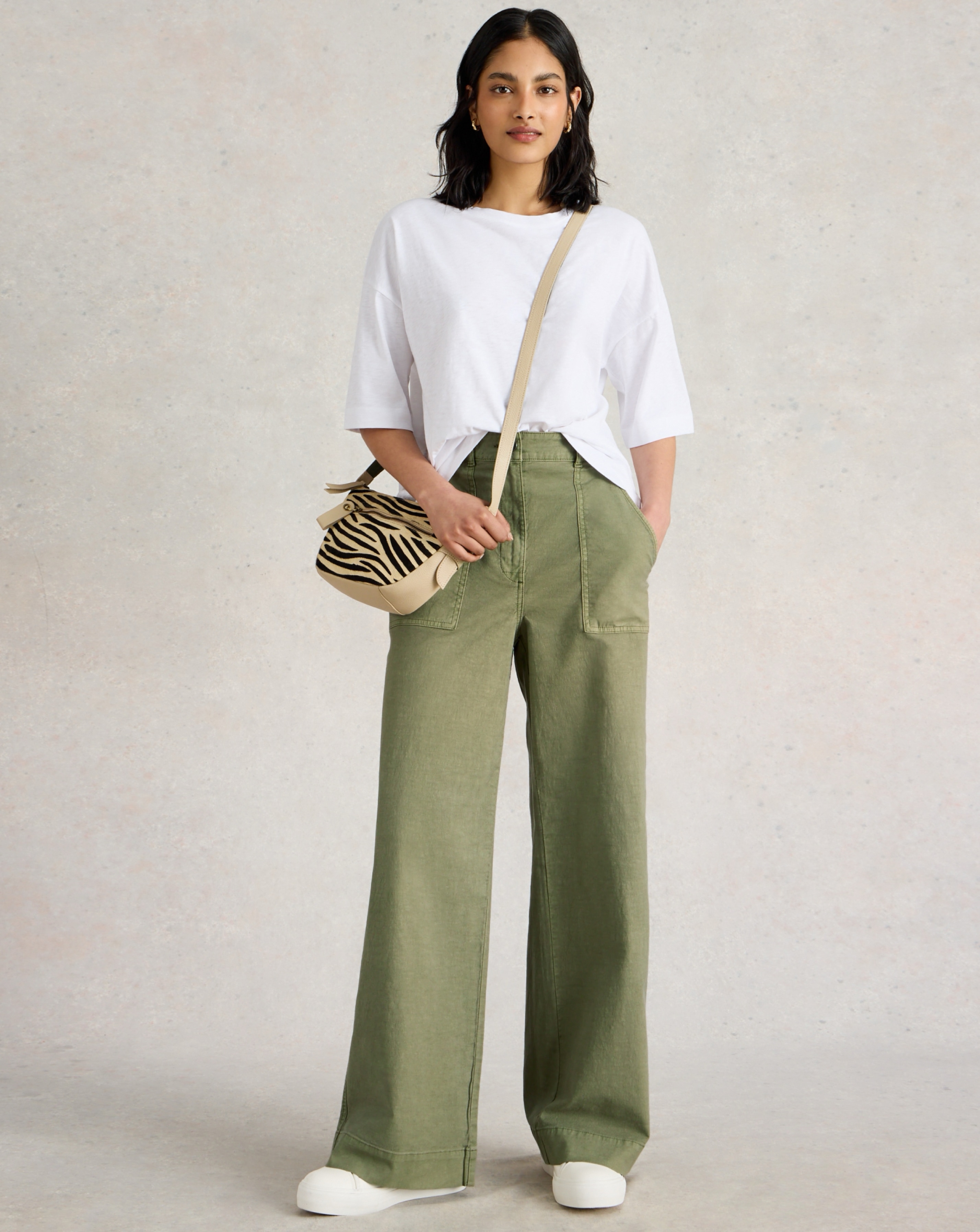 White Stuff Twister Wide Leg Trouser