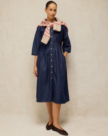 White Stuff Luna Denim Pleat Dress