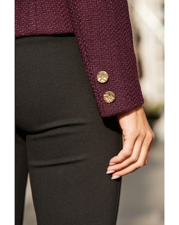 Sosandar Boucle Collarless Jacket