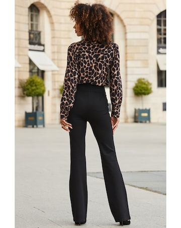 Sosandar Ponte Contour Waist Flare Trouser