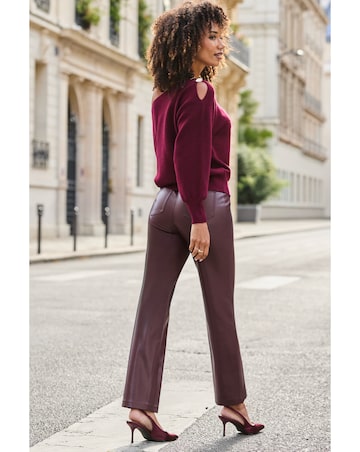 Sosandar Faux Straight Leg Trouser