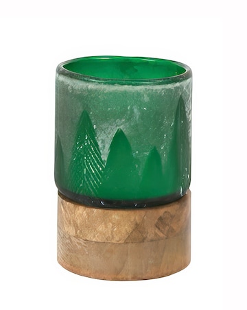 Forest Glass Candle Jar - Green