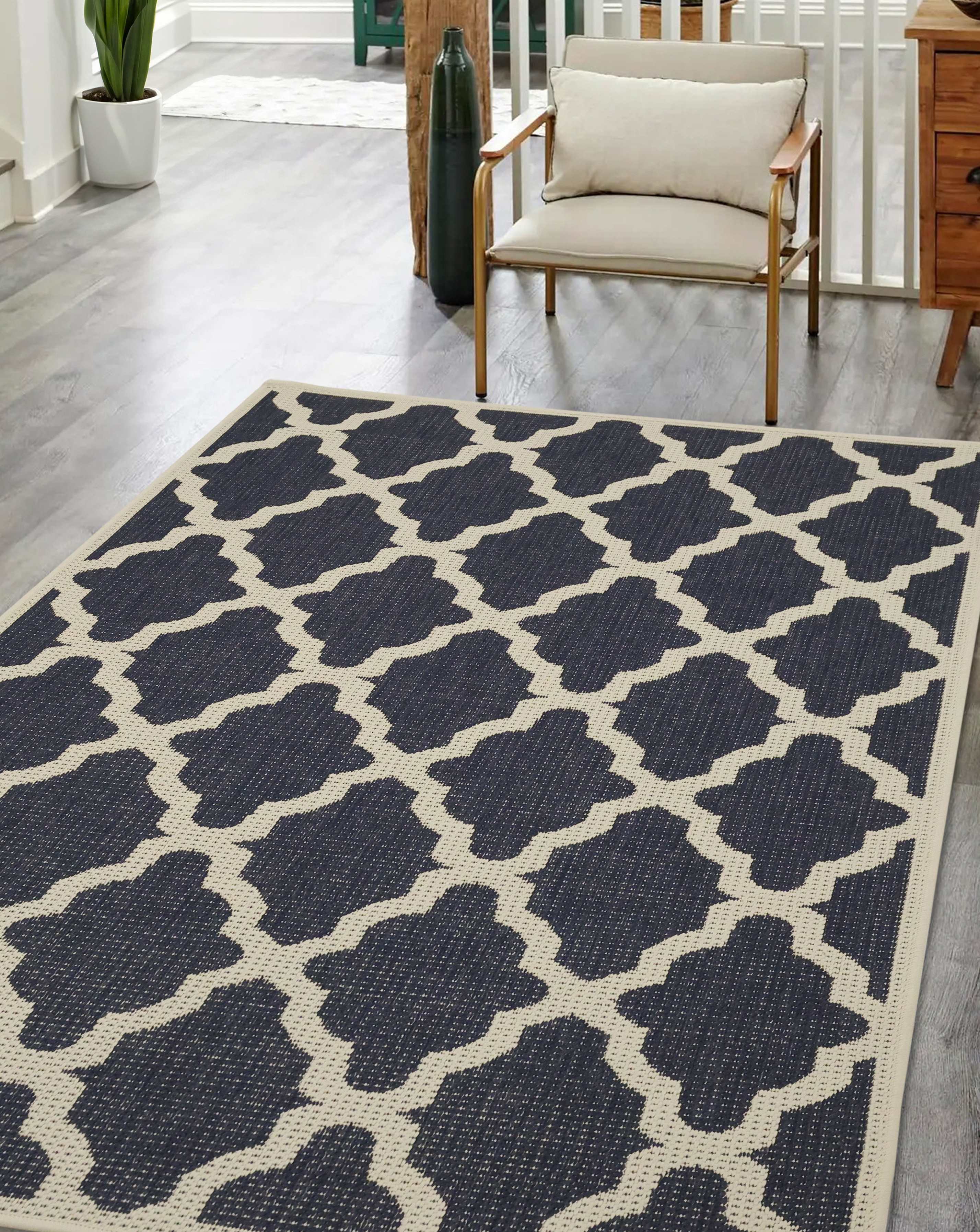 Trellis Gel Flatweave Rug