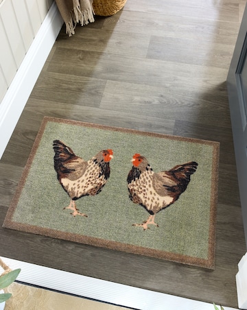 My Mat Nylon Indoor Pattern Chickens Doormat
