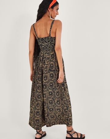 Monsoon Batik Print Wide Leg Jumpsuit