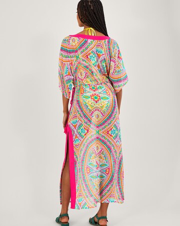 Monsoon Mosaic Print Maxi Kaftan