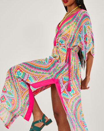 Monsoon Mosaic Print Maxi Kaftan