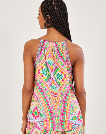 Monsoon Mosaic Print Halter Cami Top