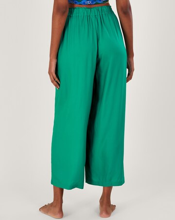 Monsoon Plain Wide Leg Trim Trousers