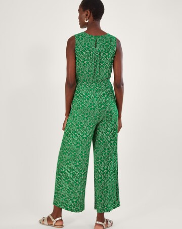 Monsoon Geometric Print Jersey Jumpsuit