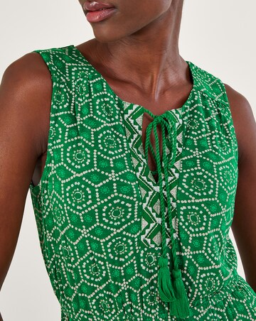 Monsoon Geometric Print Jersey Jumpsuit