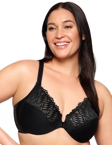 Glamorise Plus Size Front-Close T-Back WonderWire 1246