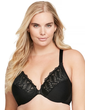 Glamorise Plus Size Front-Close T-Back WonderWire 1246