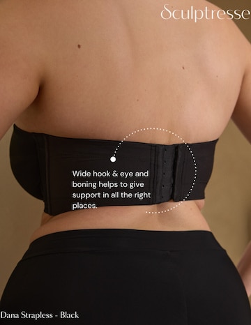 Sculptresse by Panache Dana Strapless Wired Bra Black