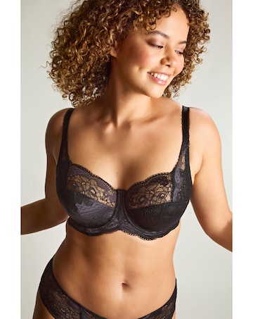 Panache Clara Wired Charcoal Black Full Cup Bra