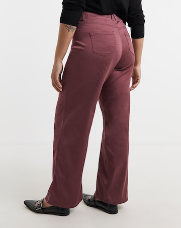 Burgundy Wide Jegging