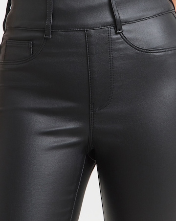 Black Coated Skinny Jeggings