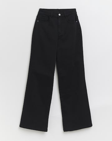 Black Wide Leg Cosy Jeans