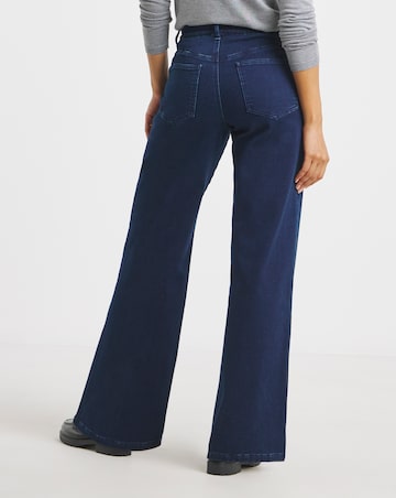 Dark Indigo Wide Leg Cosy Jeans
