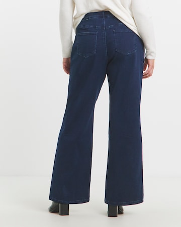 Dark Indigo Wide Leg Cosy Jeans
