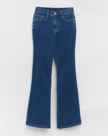 Indigo Flare Leg Cosy Jeans