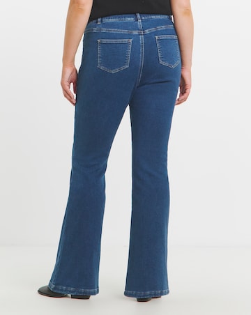 Indigo Flare Leg Cosy Jeans