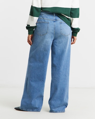 Light Wash 99/1 Slouchy Wide Leg Jeans
