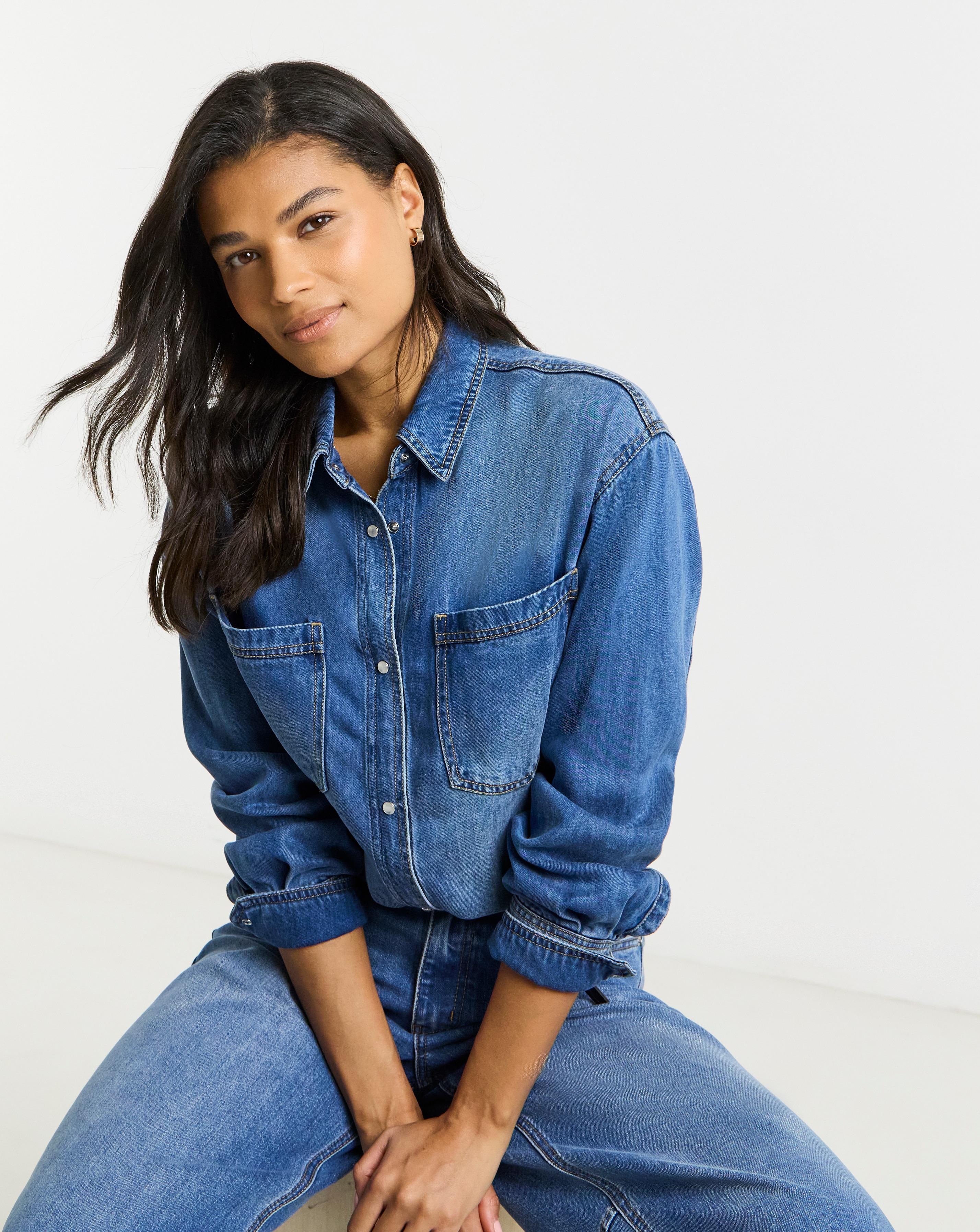 New In - Mid Blue Ultimate Denim Shirt