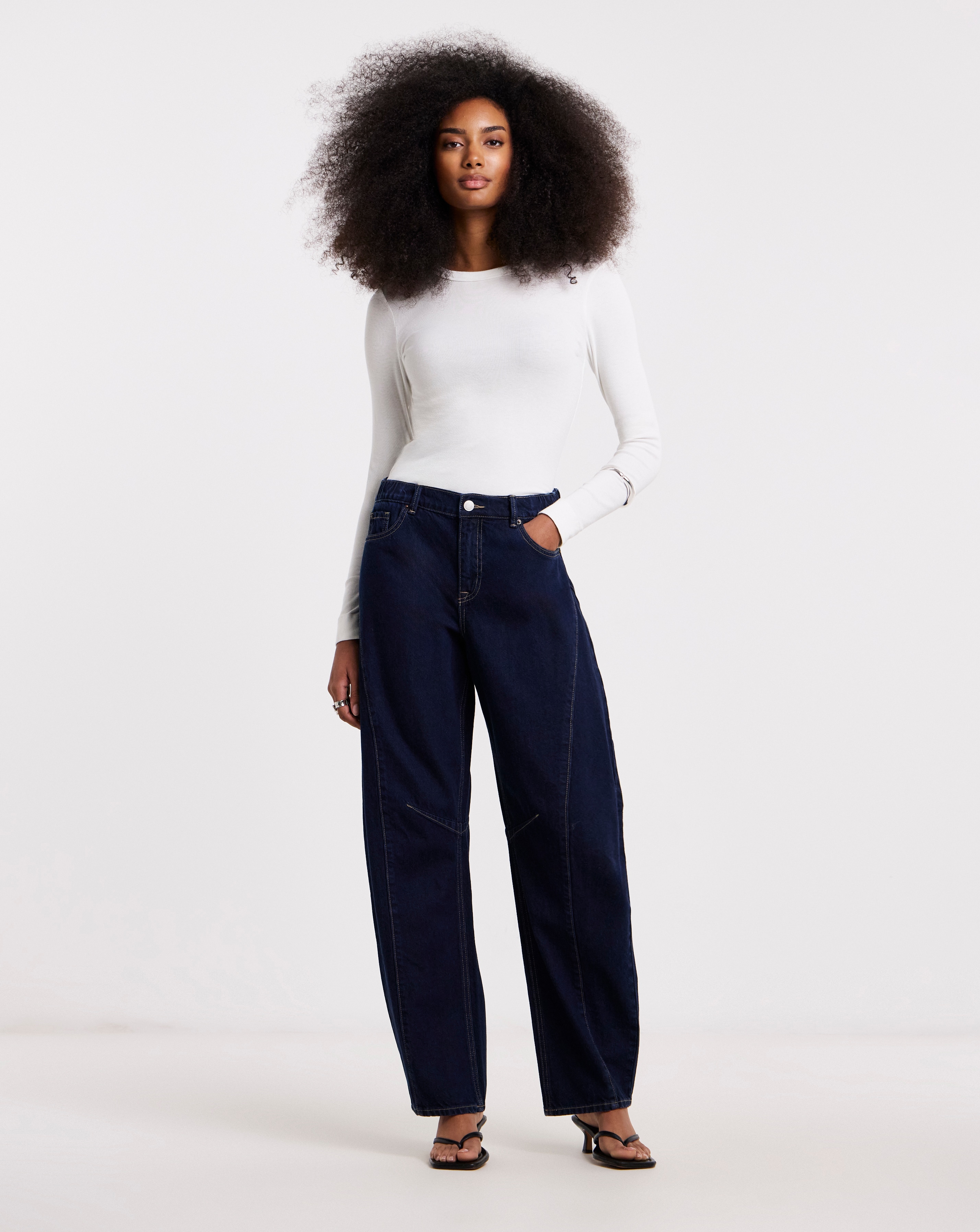New In - Simply Be Voluminous Barrel Leg Jeans