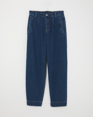 Popper Detail Peg Leg Jeans