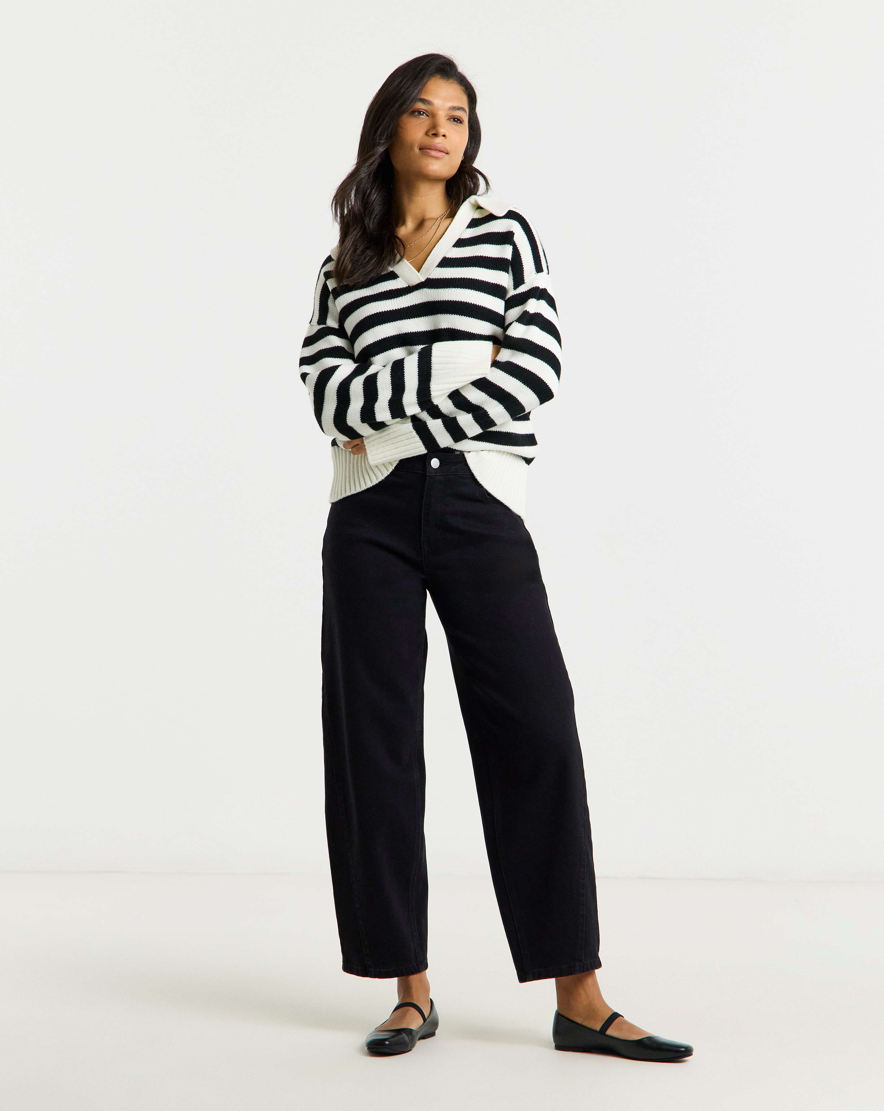 Simply Be Black StretchTapered Jeans