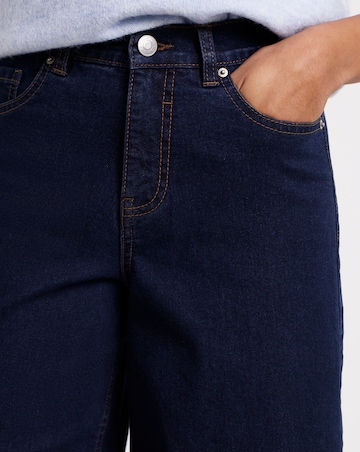 Indigo 24/7 Crop Wide Leg Jeans