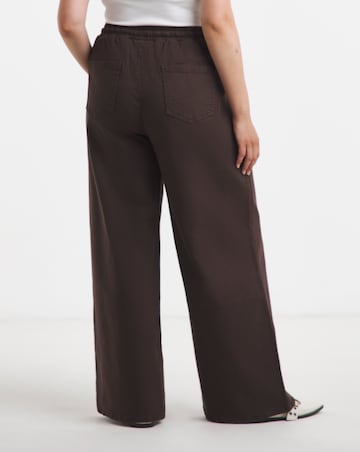 Chocolate Wide Leg Jogger Jean
